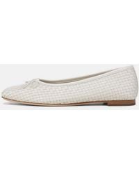 Vince - Darla Woven Leather Ballet Flat - Lyst