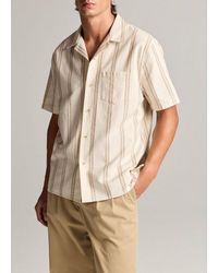 Vince - Cove Stripe Cotton-Hemp Cabana Shirt - Lyst