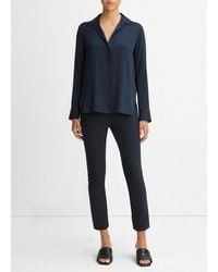 Vince - Stretch-silk Crepe De Chine Shirt - Lyst