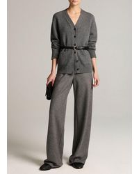 Vince - Colette High-Rise Italian Wool-Blend Flannel Bias Pant - Lyst