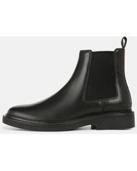 Vince - Erik Leather Chelsea Boot, Black, Size 10 - Lyst