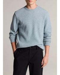 Vince - Brushed Waffle-Knit Cotton-Blend Long-Sleeve Shirt - Lyst