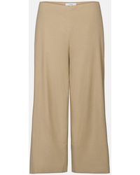 Vince - Linen-Blend Cropped Wide-Leg Pant - Lyst