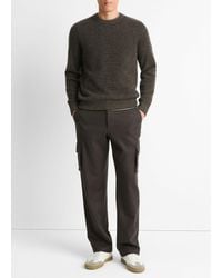 Vince - Plush Cashmere Thermal Crew Neck Sweater - Lyst