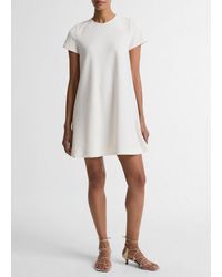 Vince - Bias Short-Sleeve Dress - Lyst
