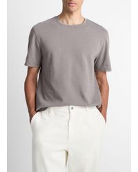Vince - Birdseye Jacquard Pima Cotton T-Shirt - Lyst