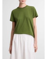Vince - Pima Cotton Crew Neck T-Shirt - Lyst