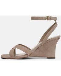 Vince - Parma Suede Wedge Sandal - Lyst