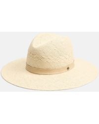 Vince - Herringbone-Weave Straw Panama Hat - Lyst