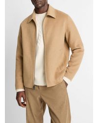 Vince - Splittable Wool-Blend Zip-Front Jacket - Lyst
