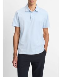 Vince - Garment Dye Cotton Polo Shirt - Lyst