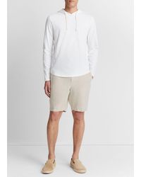 Vince - Textured Cotton Hoodie - Lyst