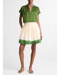 Vince - Dip-Dye Pleated Skirt - Lyst