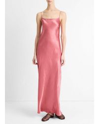 Vince - Satin Bias Maxi Slip Dress - Lyst