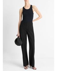 Vince - Cotton-blend High-waist Bias Pant, Black, Size Xs - Lyst