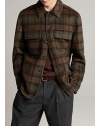 Vince - Plaid Splittable Wool-Blend Shirt Jacket - Lyst
