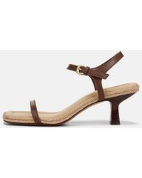 Vince - Coco Heeled Espadrille Sandal, Maple Wood, Size 5 - Lyst