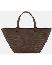 Vince - Marin Woven Leather Mini Tote - Lyst