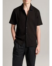 Vince - Pointelle Cotton-Blend Button-Front Shirt - Lyst