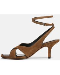 Vince - Lola Suede Heeled Wrap Sandal - Lyst