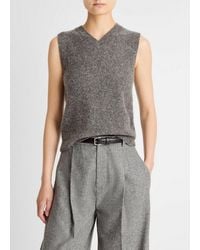 Vince - Donegal Plush Cashmere Sweater Vest - Lyst