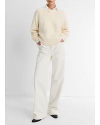 Vince - Fair Isle Textured Wool Raglan Sweater - Lyst