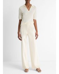 Vince - Colette High-Rise Fluid Satin Bias Pant - Lyst