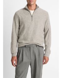 Vince - Plush Cashmere Quarter-Zip Sweater - Lyst