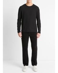 Vince - Pima Cotton Piqué Long-Sleeve T-Shirt - Lyst