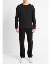 Vince - Pima Cotton Piqué Long-Sleeve T-Shirt - Lyst