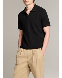 Vince - Drop-Needle Stripe Pima Cotton Polo Shirt - Lyst