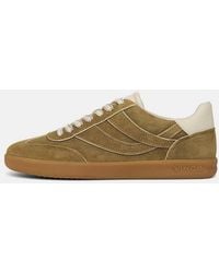 Vince - Oasis Contrast-Edge Suede Sneaker - Lyst