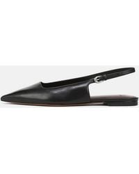 Vince - Gracy Leather Slingback Flat - Lyst