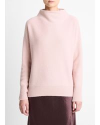 Vince - Plush Cashmere Funnel-Neck Sweater - Lyst