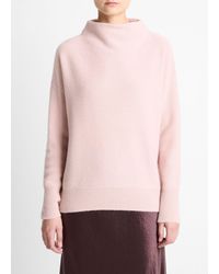 Vince - Plush Cashmere Funnel-Neck Sweater - Lyst