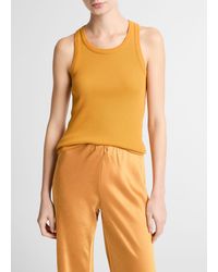 Vince - Ribbed Scoop-Neck Tank - Lyst