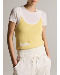 Vince - Birdseye Cotton Pocket Tank - Lyst