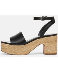 Vince - Castella Leather Platform Sandal - Lyst