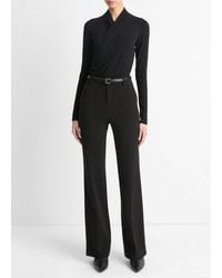 Vince - Fixed Wrap Long-Sleeve Top - Lyst