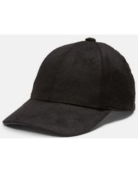 Vince - Leather-Trim Cashmere Baseball Cap - Lyst