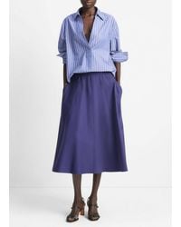 Vince - Cotton Full Skirt - Lyst