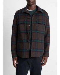 Vince - Plaid Splittable Wool-Blend Shirt Jacket - Lyst