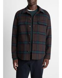 Vince - Plaid Splittable Wool-Blend Shirt Jacket - Lyst
