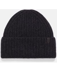 Vince - Plush Cashmere Chunky Knit Hat, Grey - Lyst