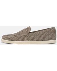 Vince - Santino Woven Suede Loafer - Lyst