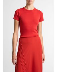 Vince - Pima Cotton-Blend '90S Shrunken T-Shirt - Lyst
