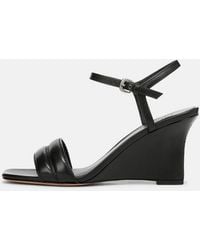 Vince - Prema Leather Wedge Sandal - Lyst