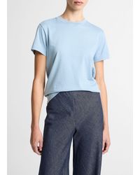 Vince - Pima Cotton Crew Neck T-Shirt - Lyst