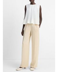 Vince - Side-Strap Crepe Pull-On Pant - Lyst