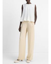 Vince - Side-Strap Crepe Pull-On Pant - Lyst